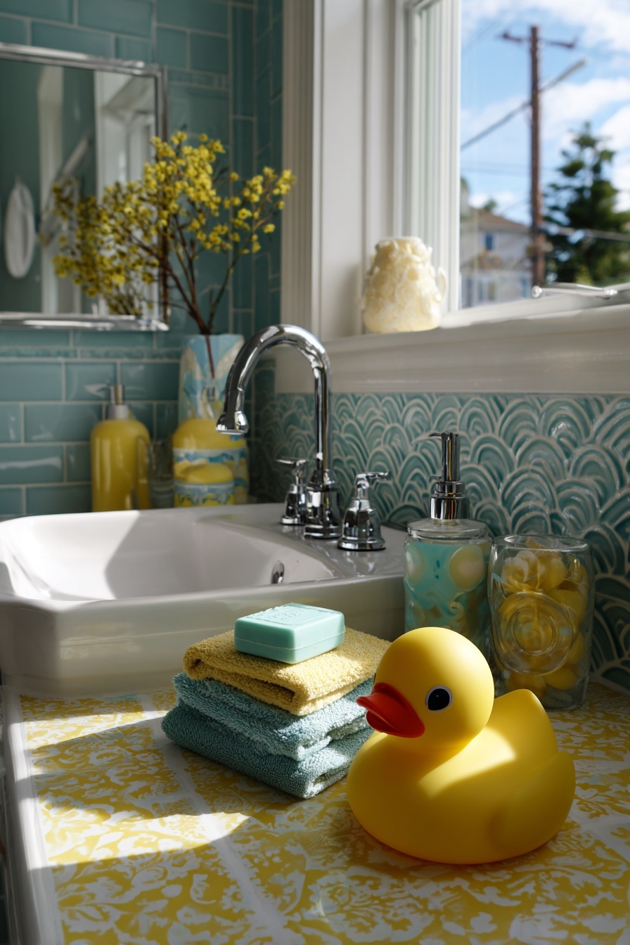 Yellow and Aqua Soap Bars