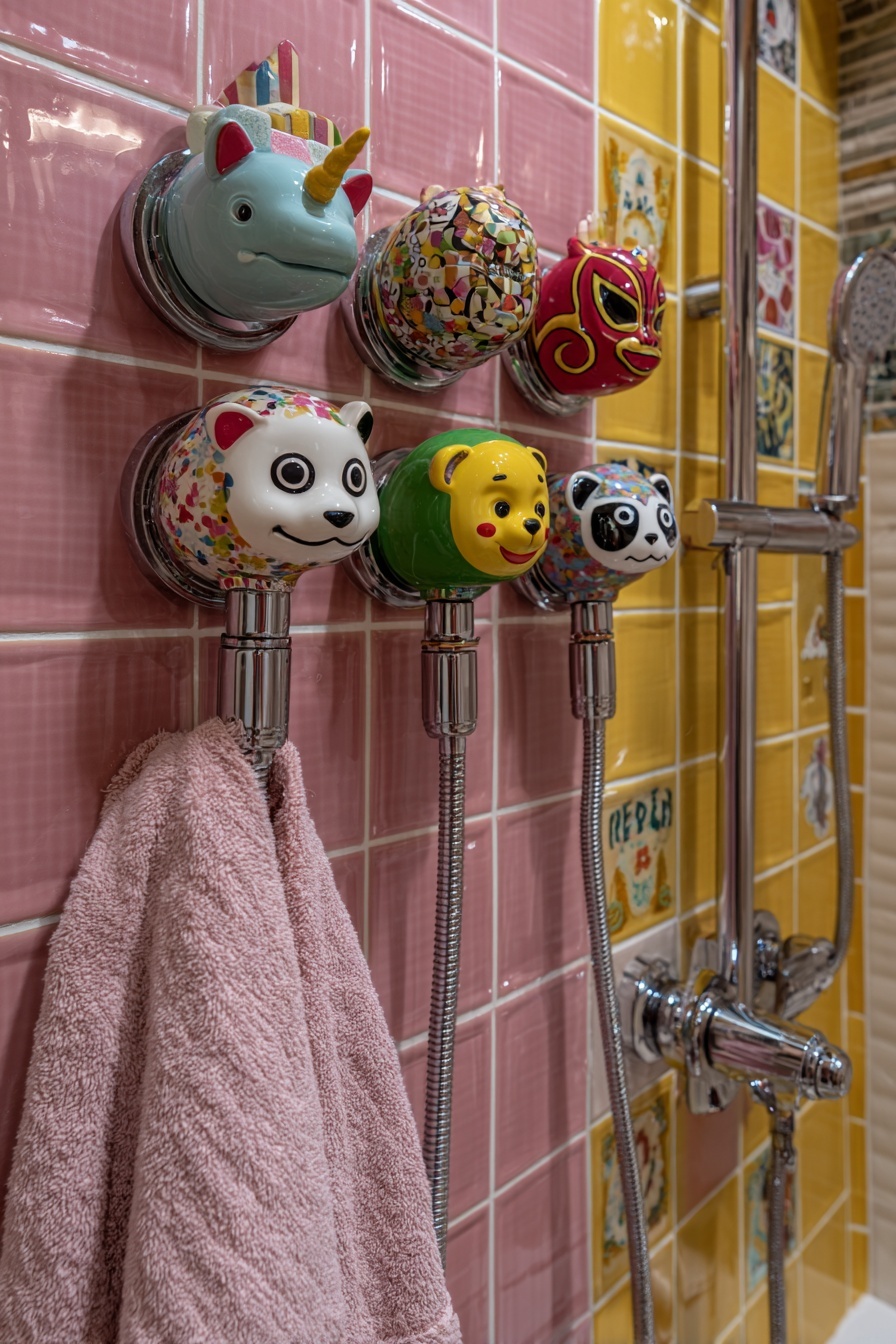 Upgrade with Character-Themed Shower Heads