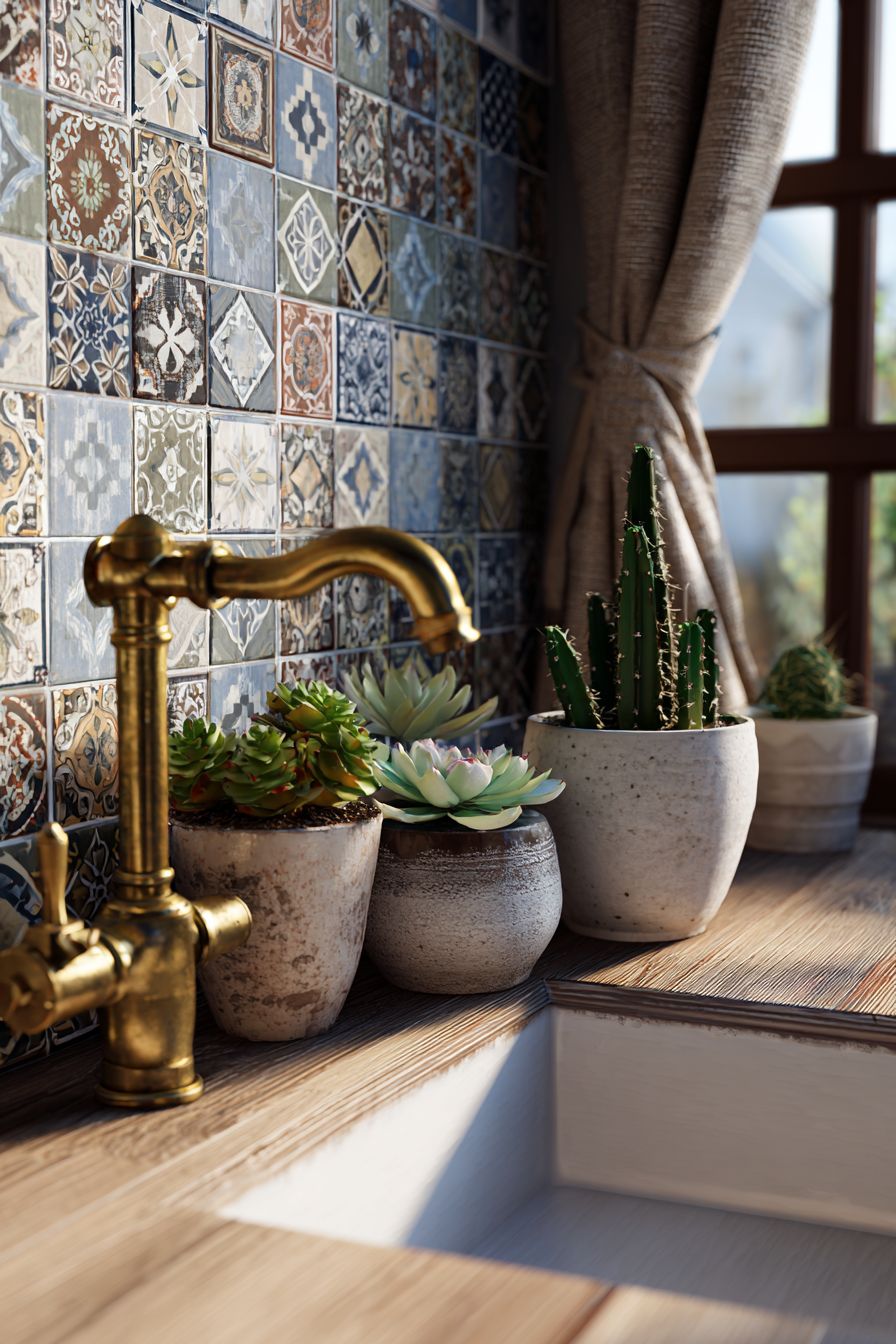 Highlight with Patterned Tile Accents
