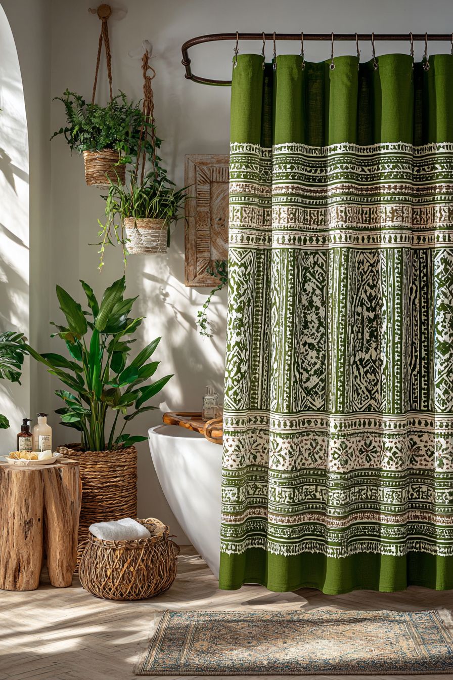 Choose a Statement Shower Curtain