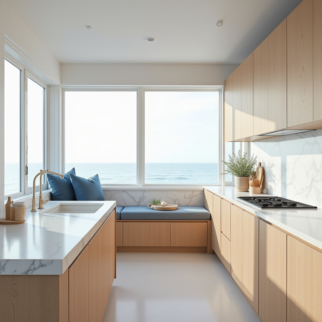 scandinavian beach kitchen