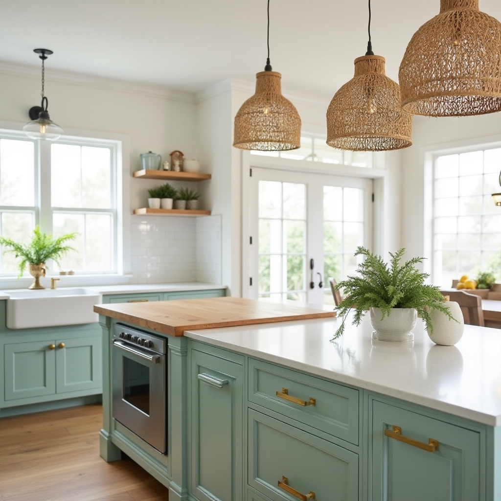 Kitchen island made from reclaimed boat wood