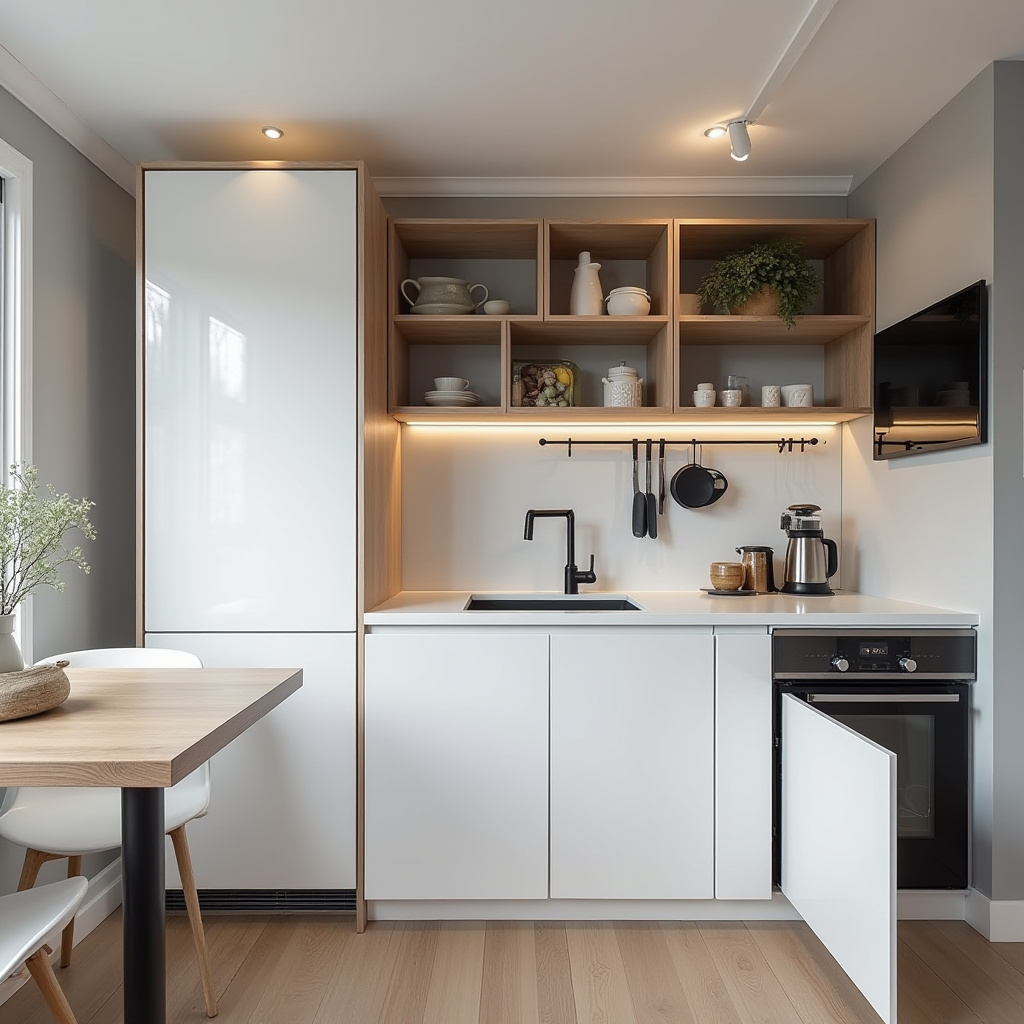 modern basement kitchen
