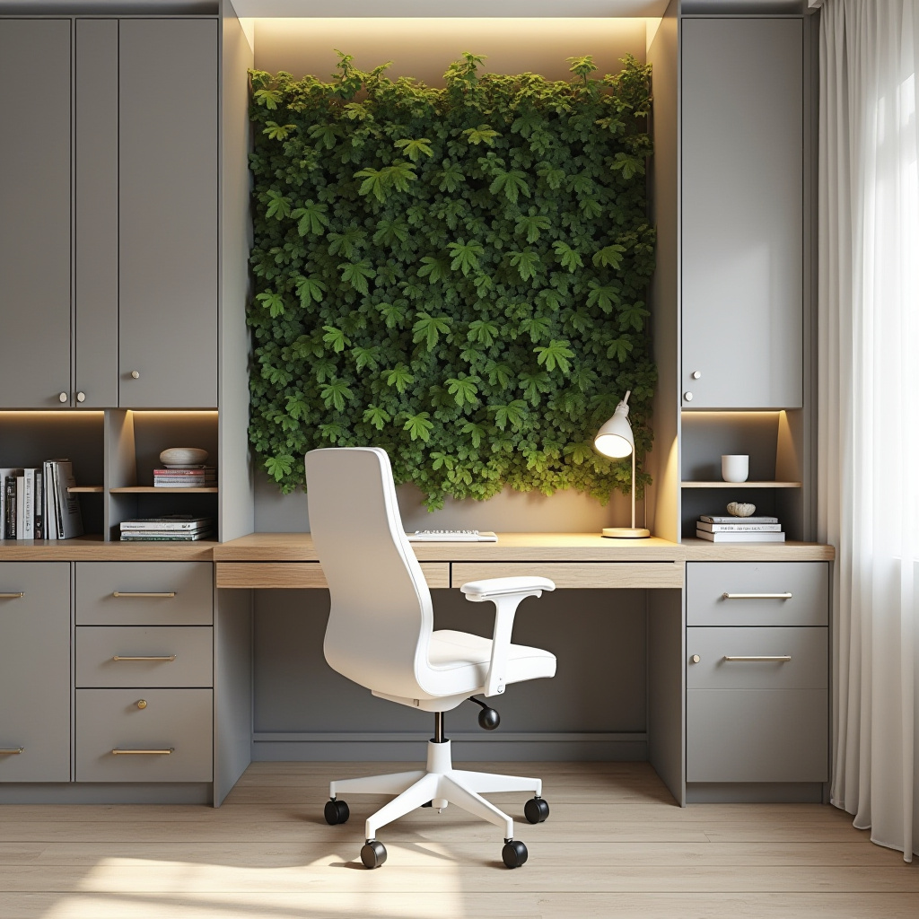 Scandinavian basement office