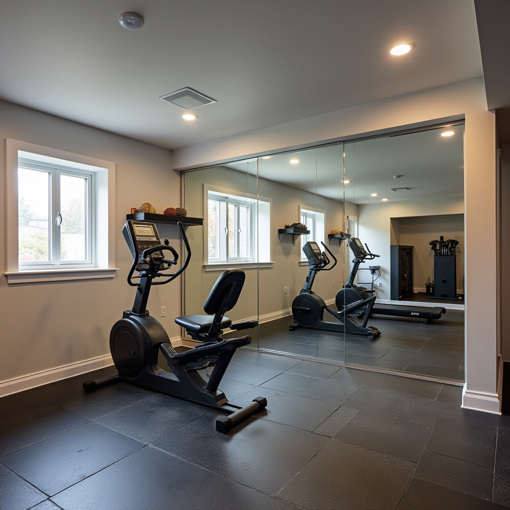 compact basement gym