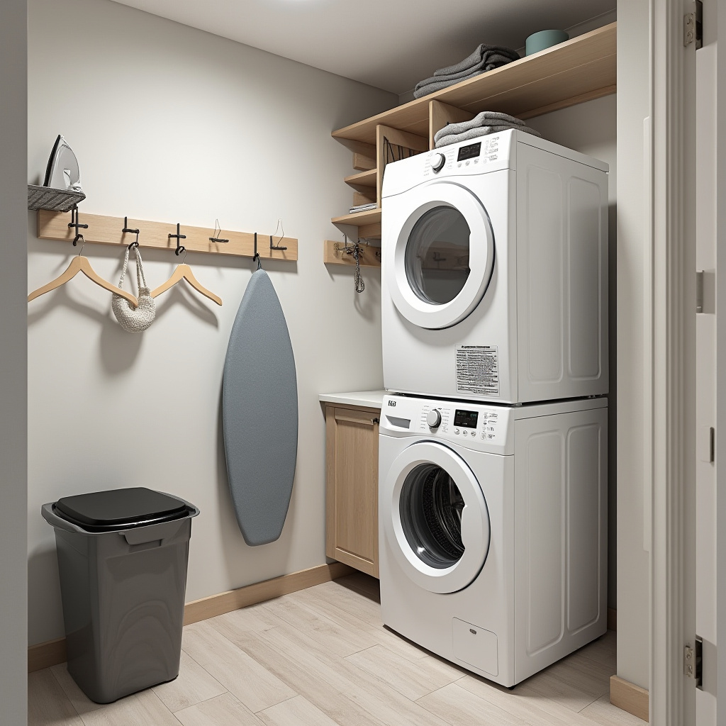 basement laundry area