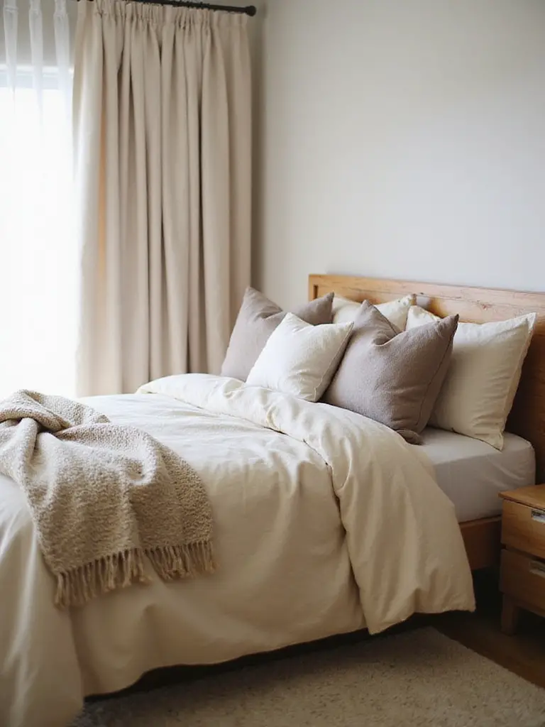 neutral toned soft linens