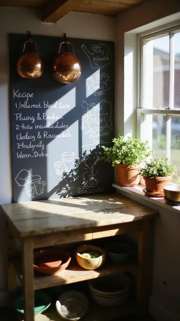 chalkboard wall for creativity
