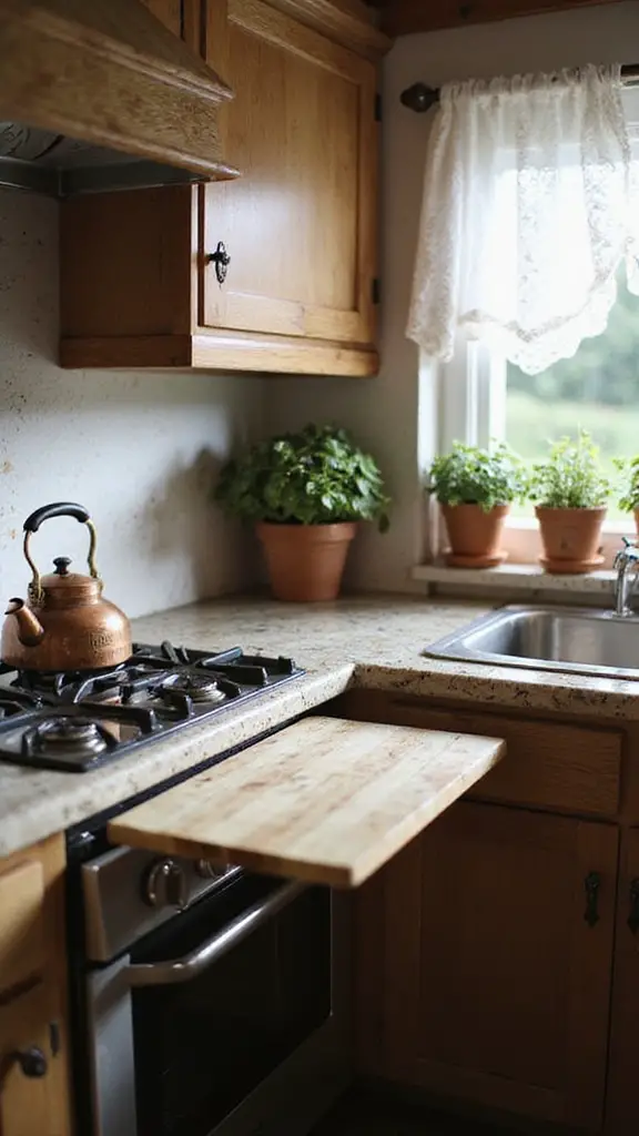 slide out cutting board installation