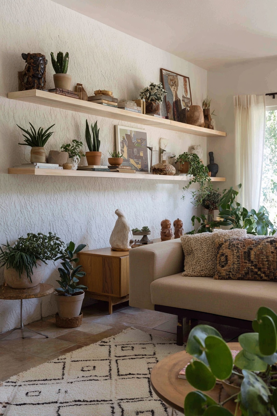 Showcase Treasures on Floating Shelves