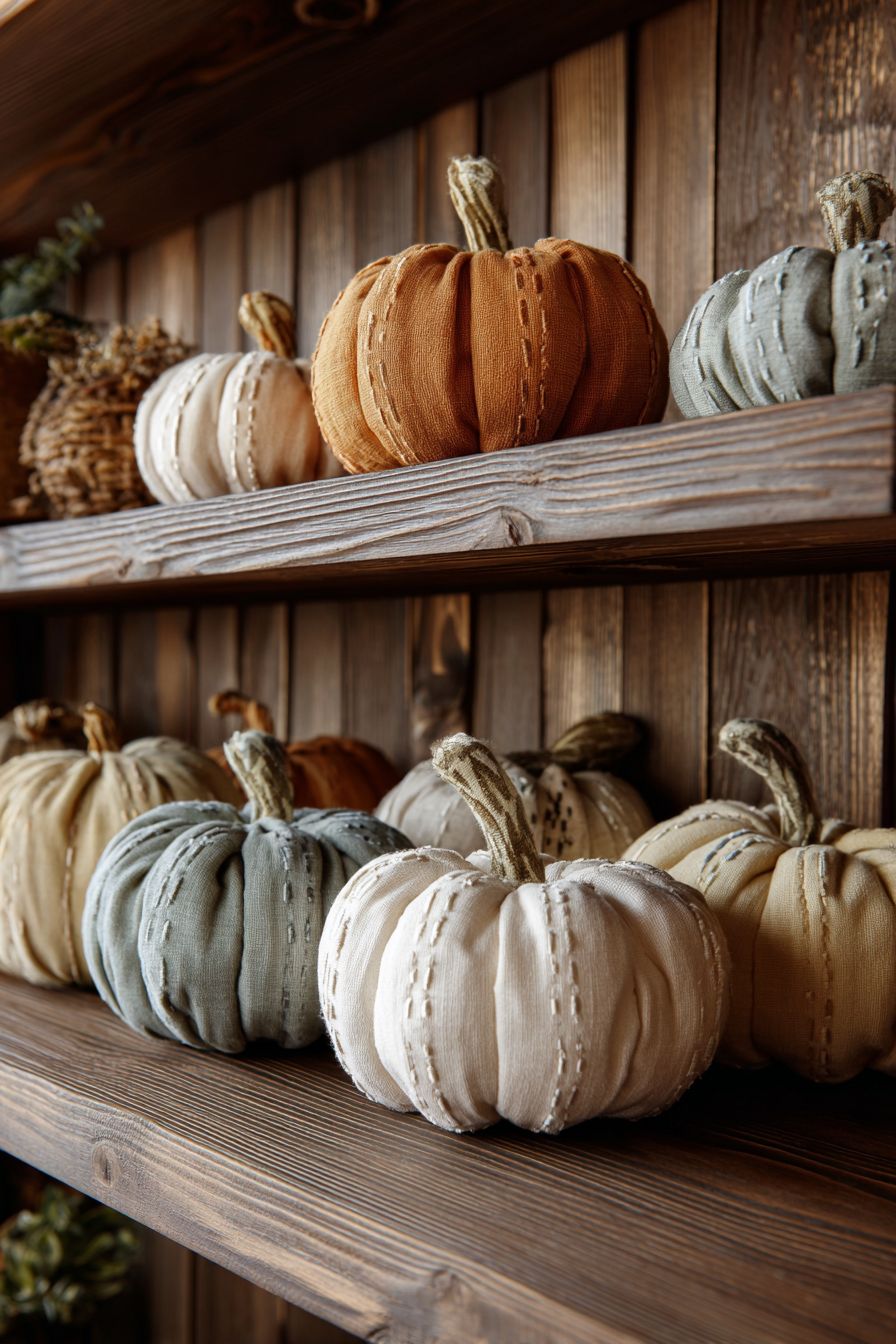 Display Soft Fabric Pumpkins