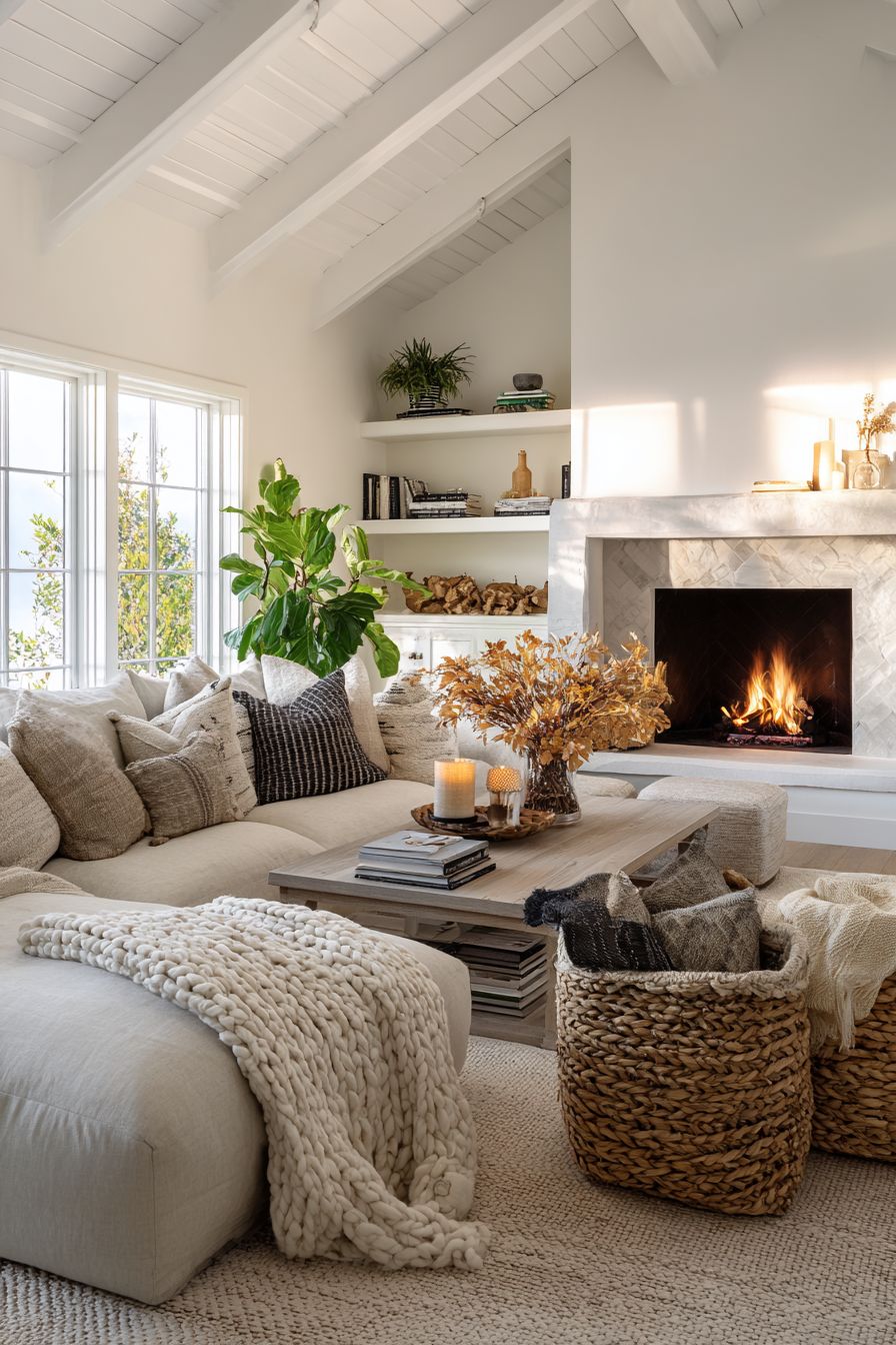 Organize with Woven Baskets