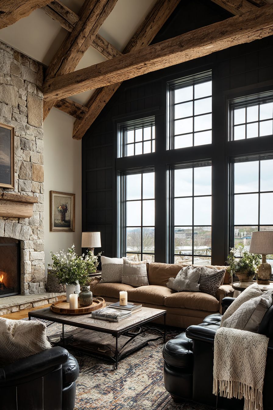 Accentuate Windows with Contrasting Trim Colors