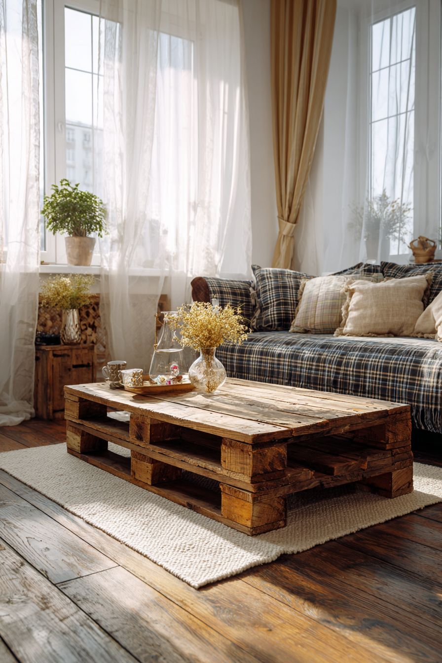 Craft a Rustic Pallet Coffee Table on a Budget