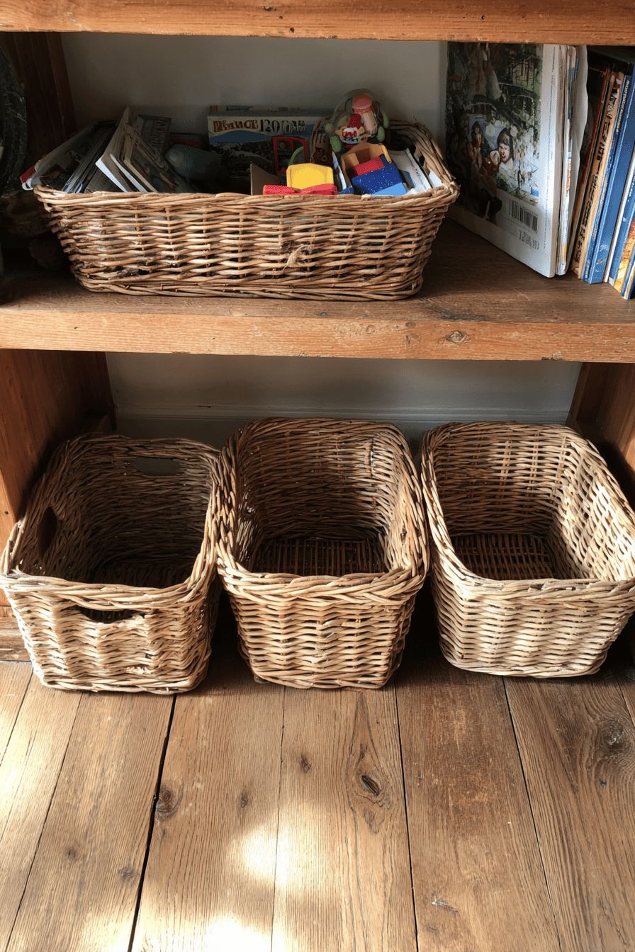 Utilize Wicker Baskets for Functional Decor
