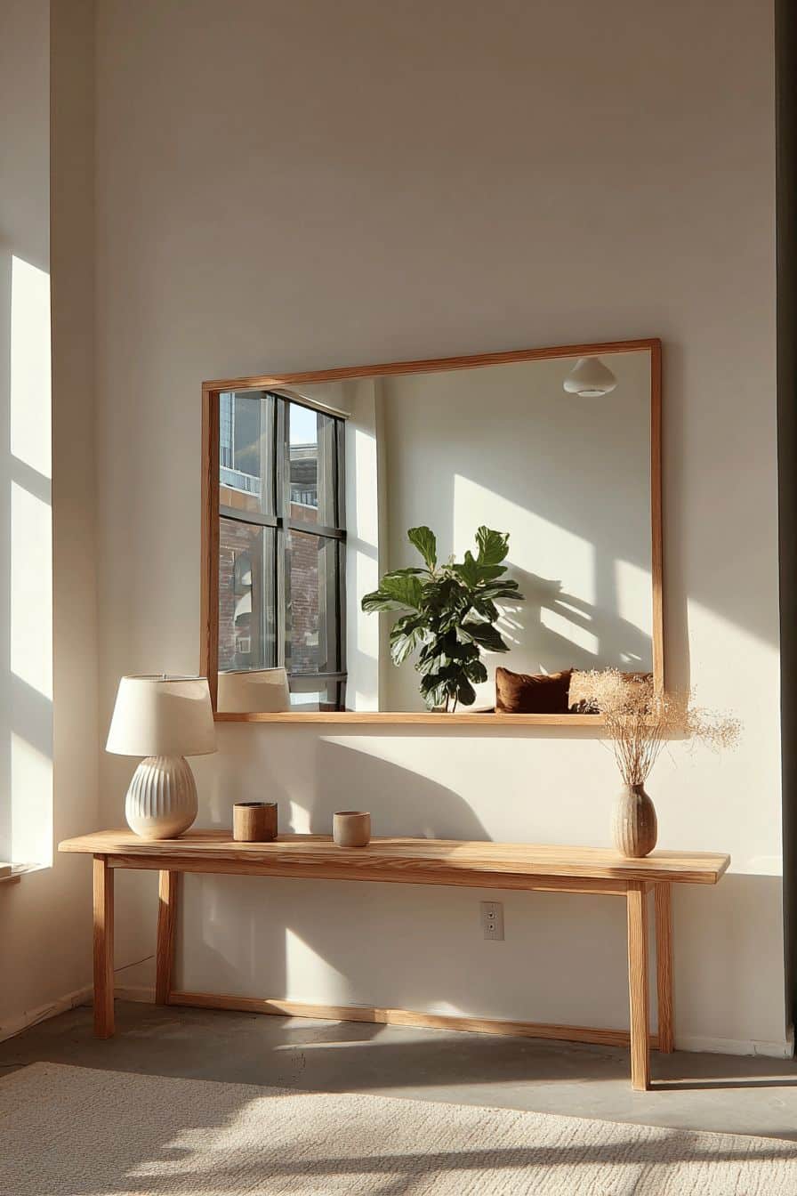Amplify Light and Space with a Large Mirror