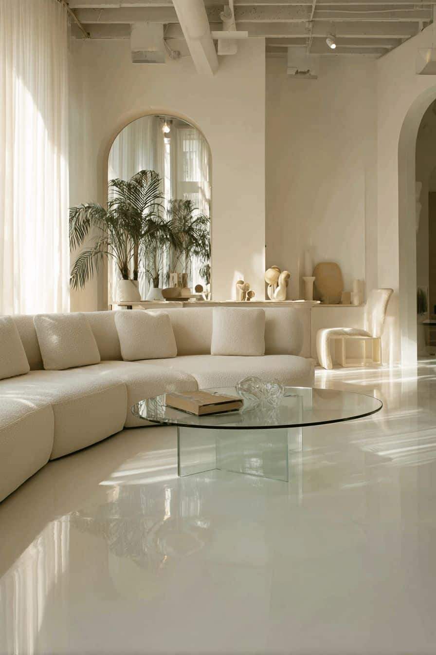 Incorporate Glass Accents for Lightness