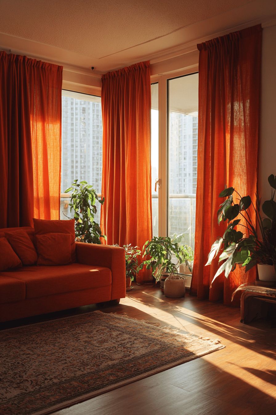 Burnt Orange Curtains