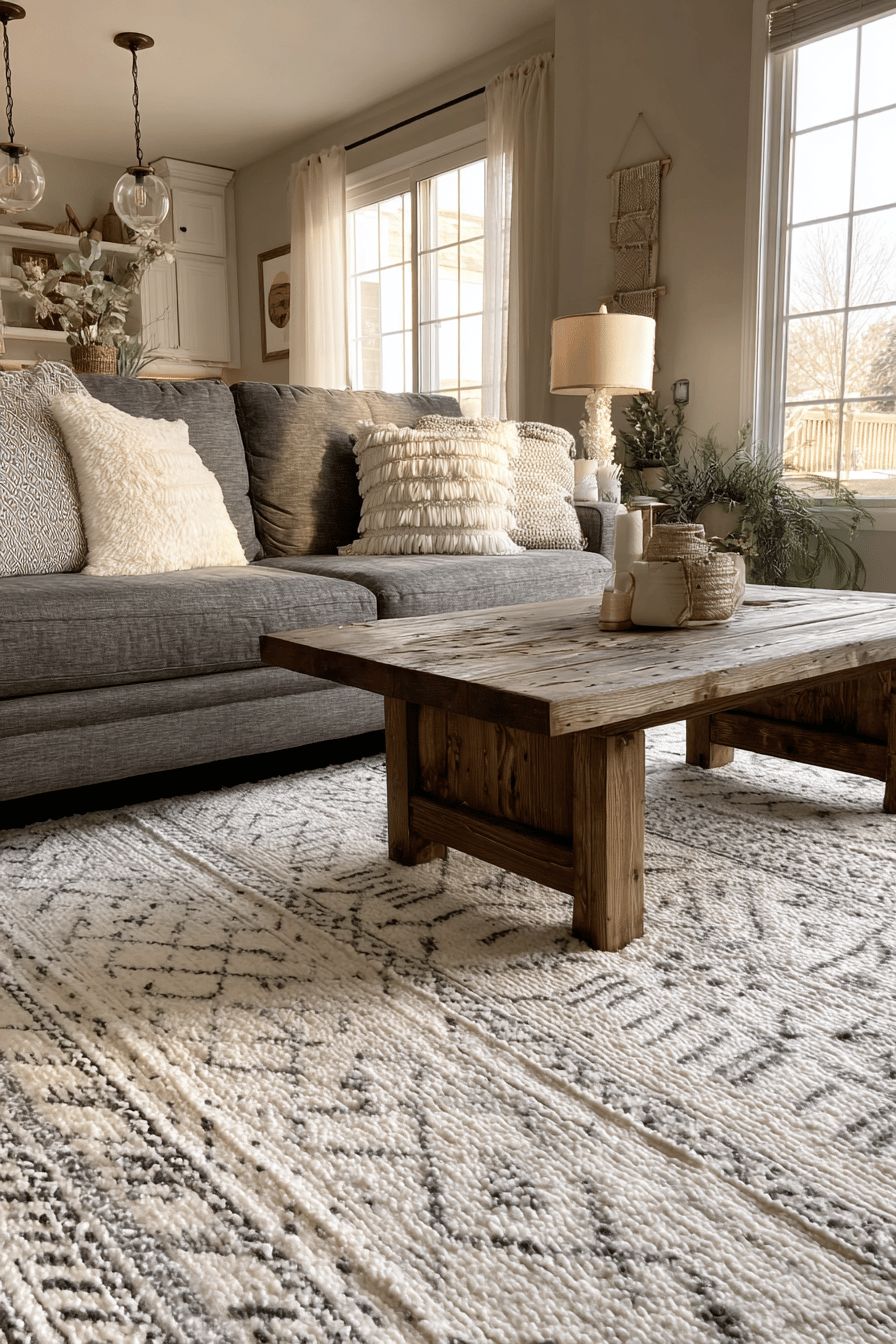 Farmhouse Rug for Cozy Vibes