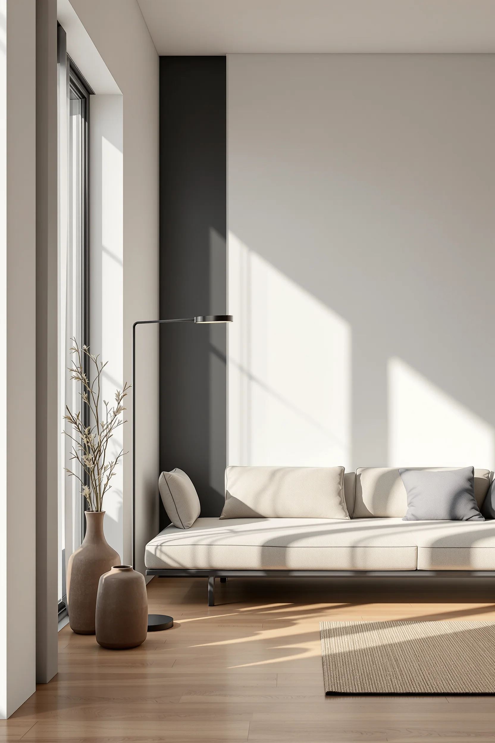 Clean lines with hidden storage and tatami mat detail