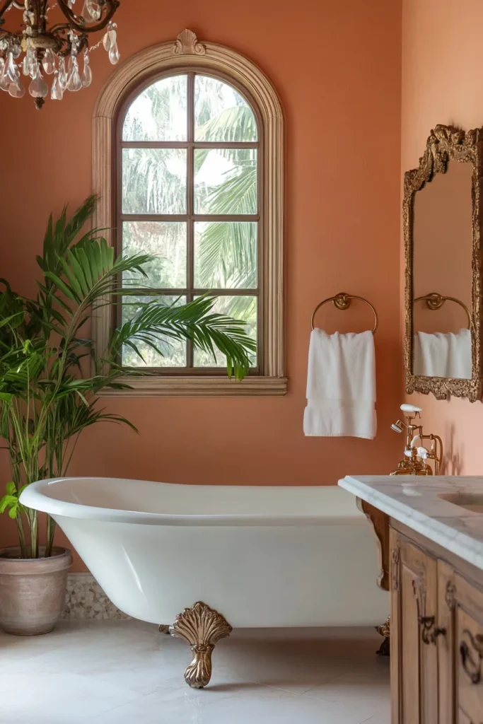 Italian bathroom with bidet and heated towel rack