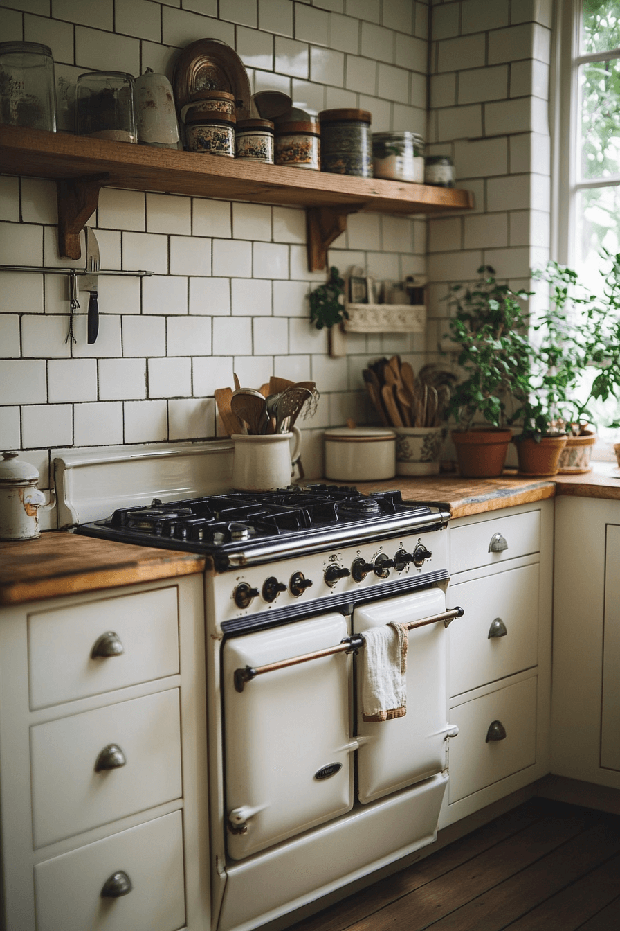 antique white kitchen cabinets