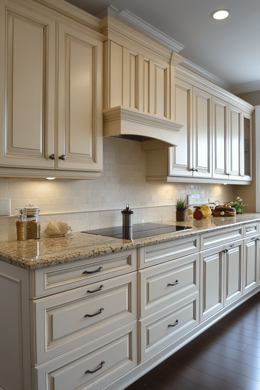 antique white kitchen cabinets