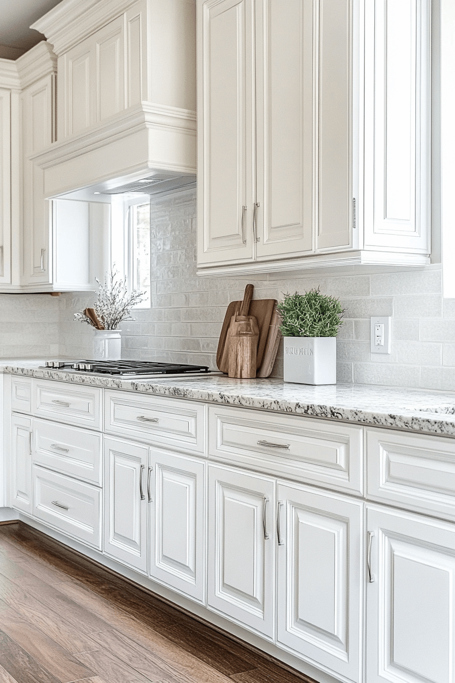 antique white kitchen cabinets