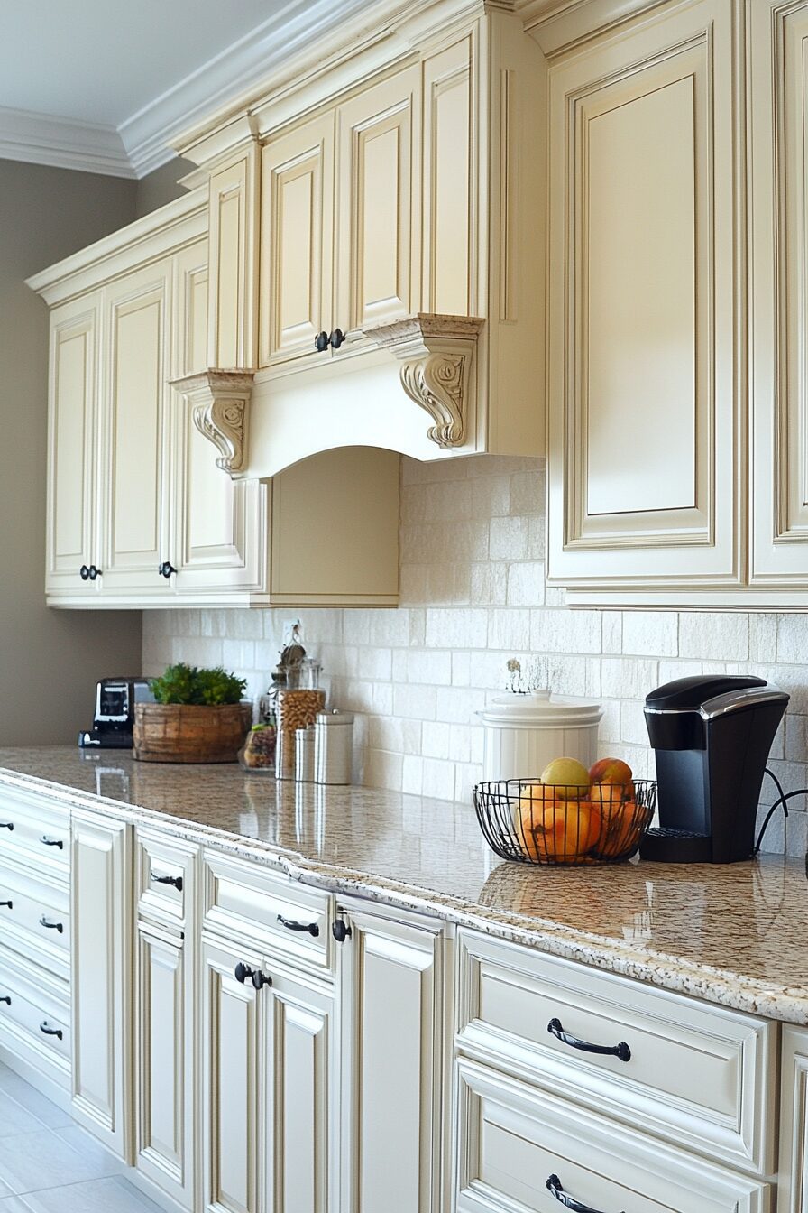 antique white kitchen cabinets