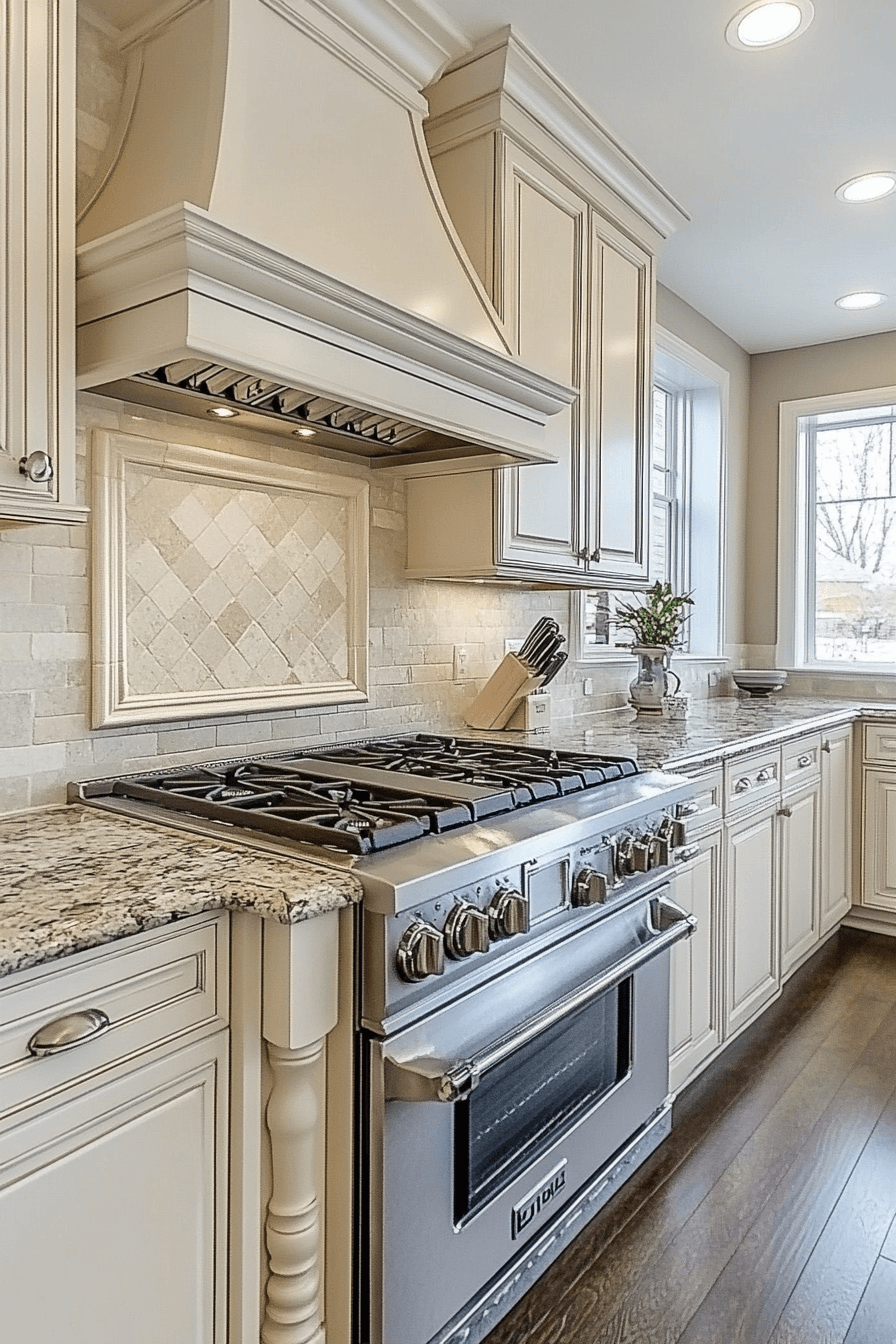 antique white kitchen cabinets
