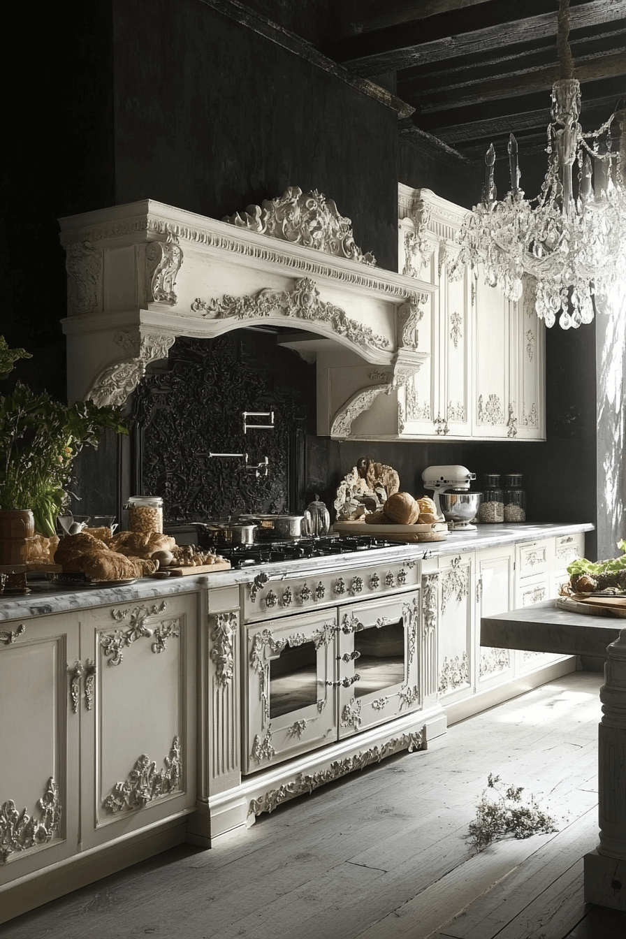 antique white kitchen cabinets