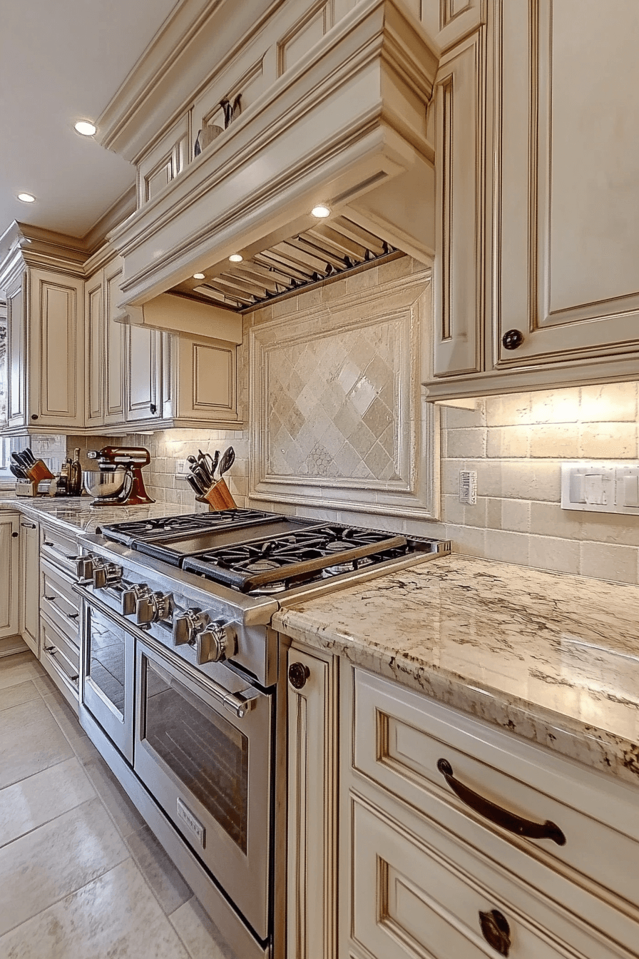 antique white kitchen cabinets