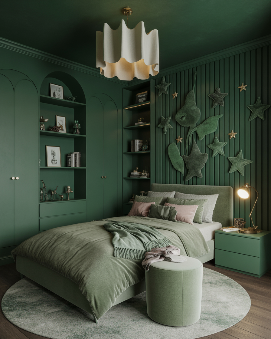 Gymnastics themed kids bedroom