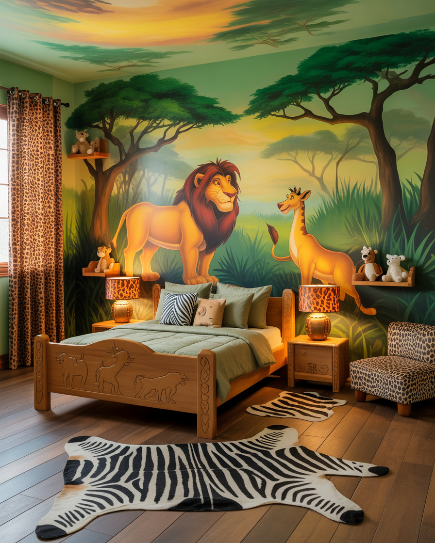 Cabin style kids bedroom