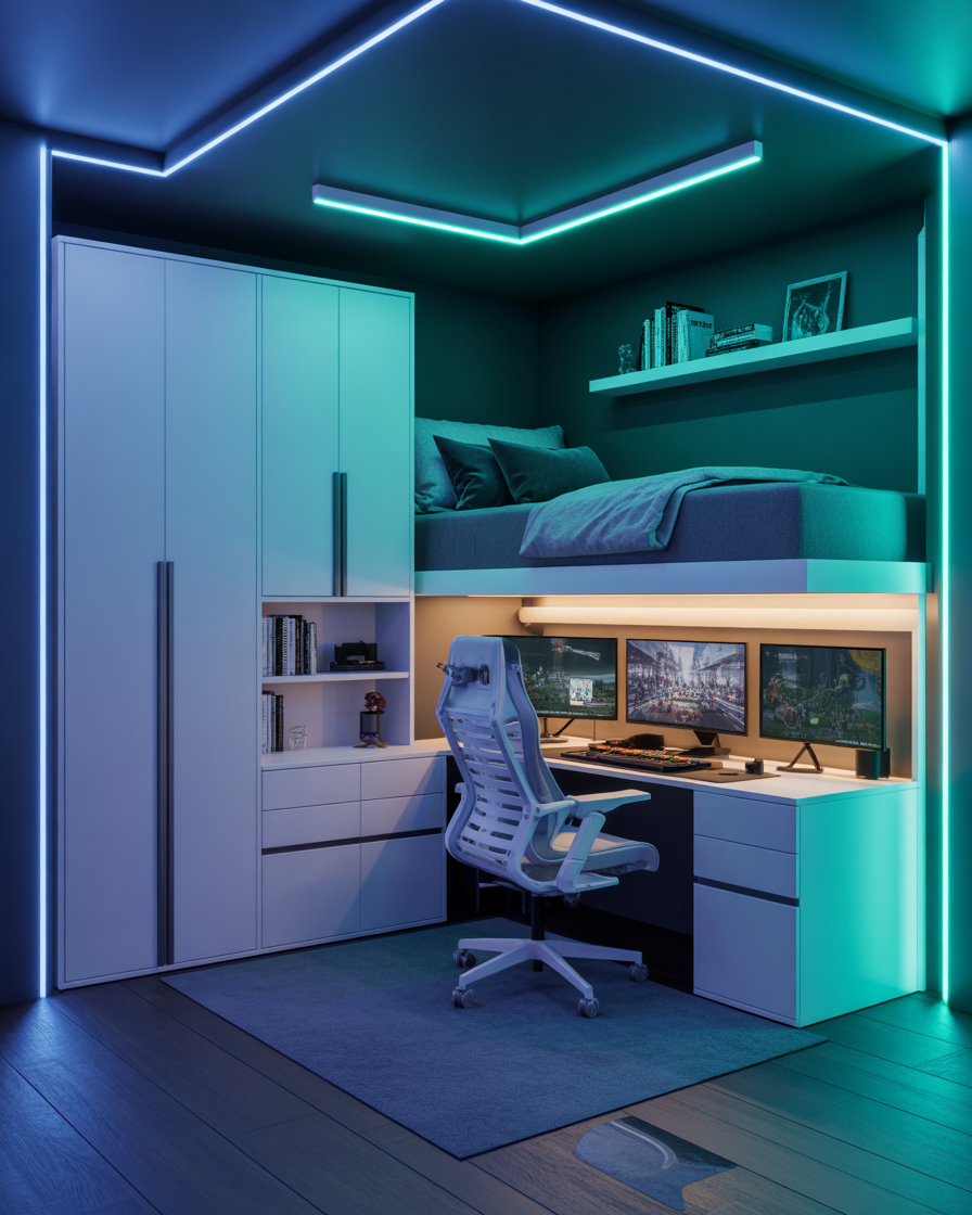 Bloxburg gamer kids bedroom