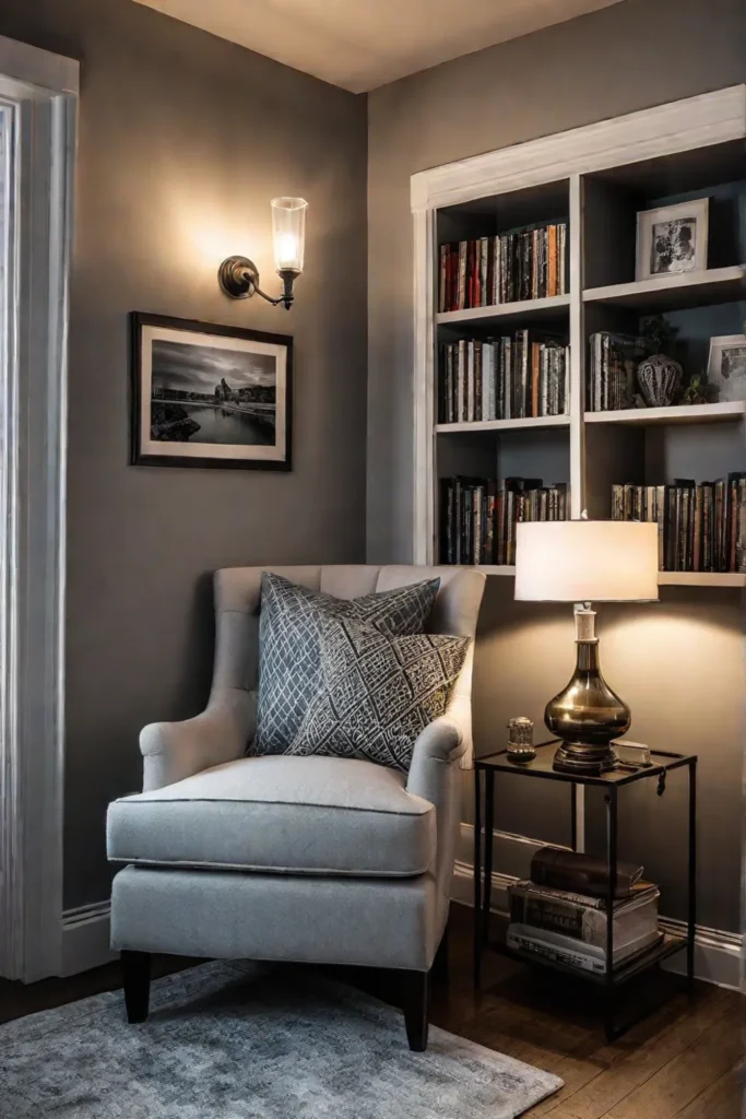 Functional reading nook in an unexpected space