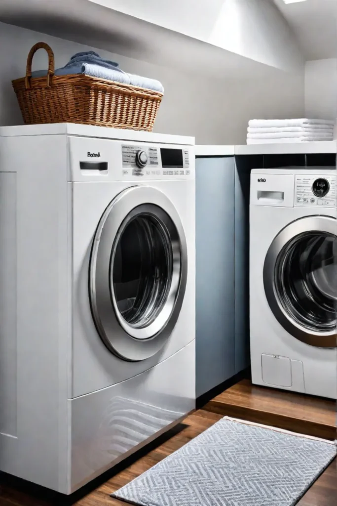 Laundry room with hamper and chute