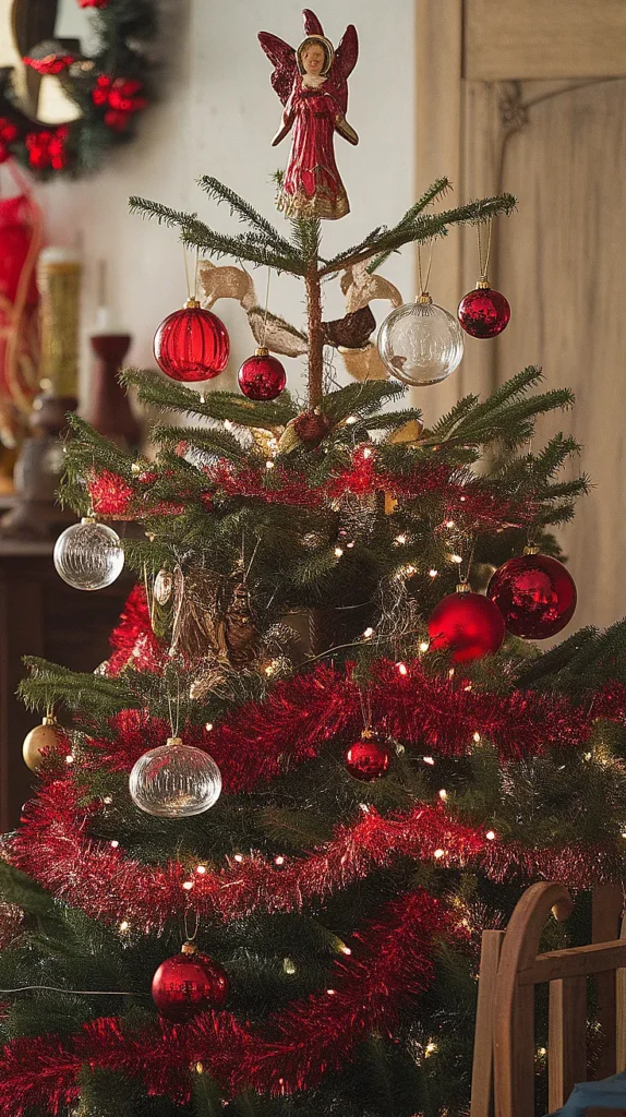 Vintage Red Christmas Tree Vintage Red Christmas Tree