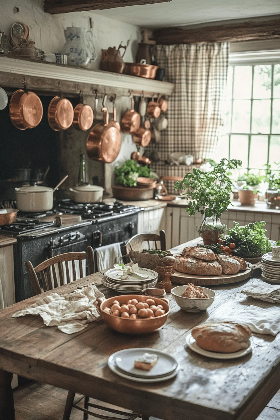 Rustic kitchen with cabin decor