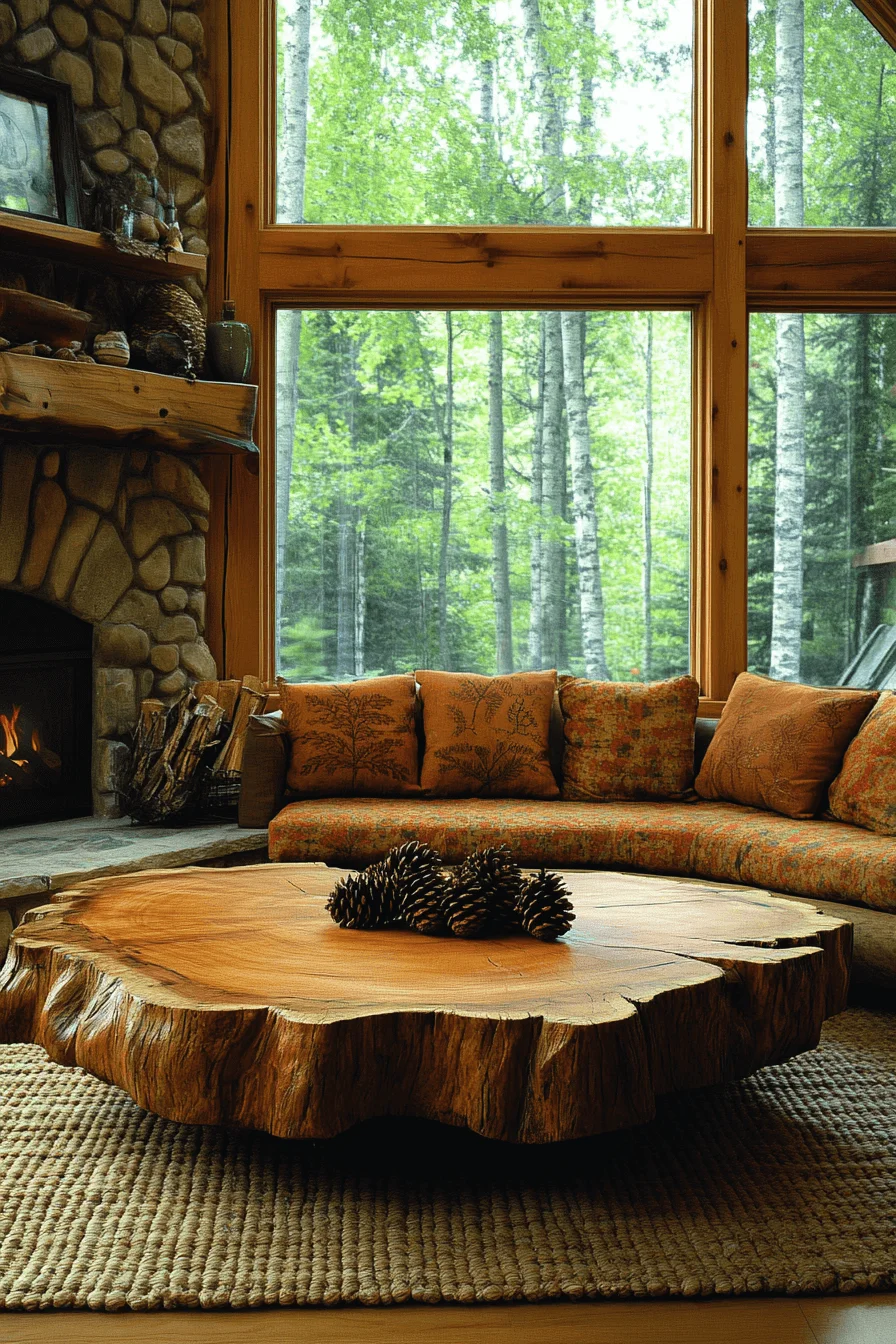 Forest-inspired cabin decor