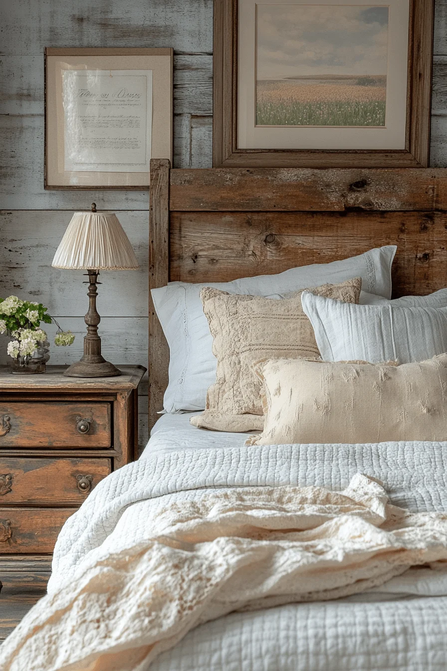 Antique farmhouse bedroom