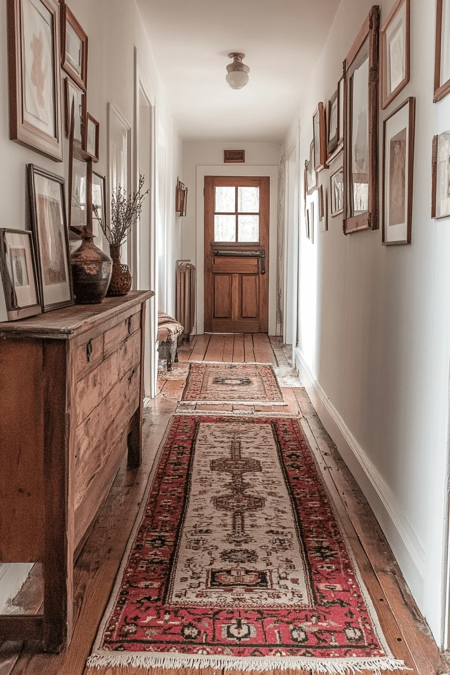 Antique farmhouse hallway