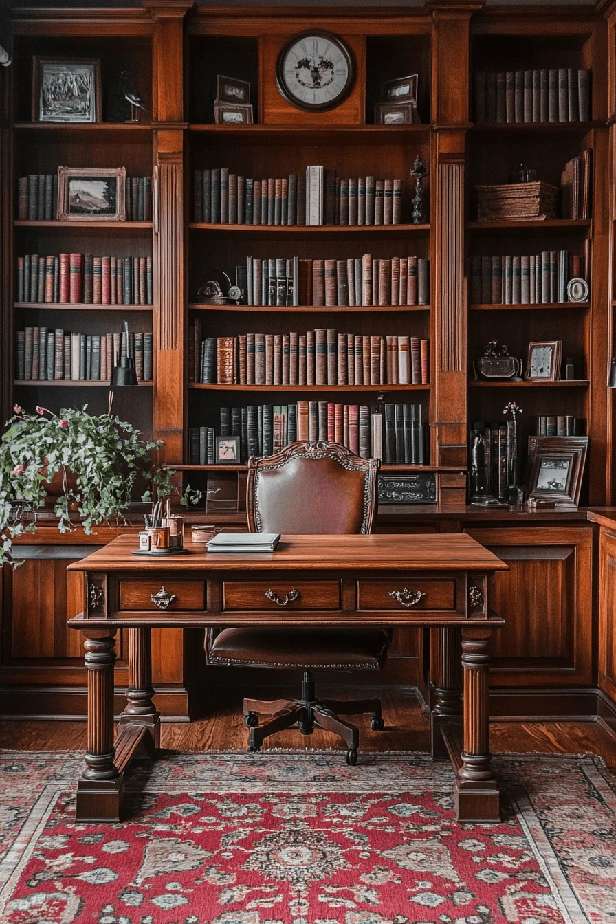 Antique farmhouse workspace
