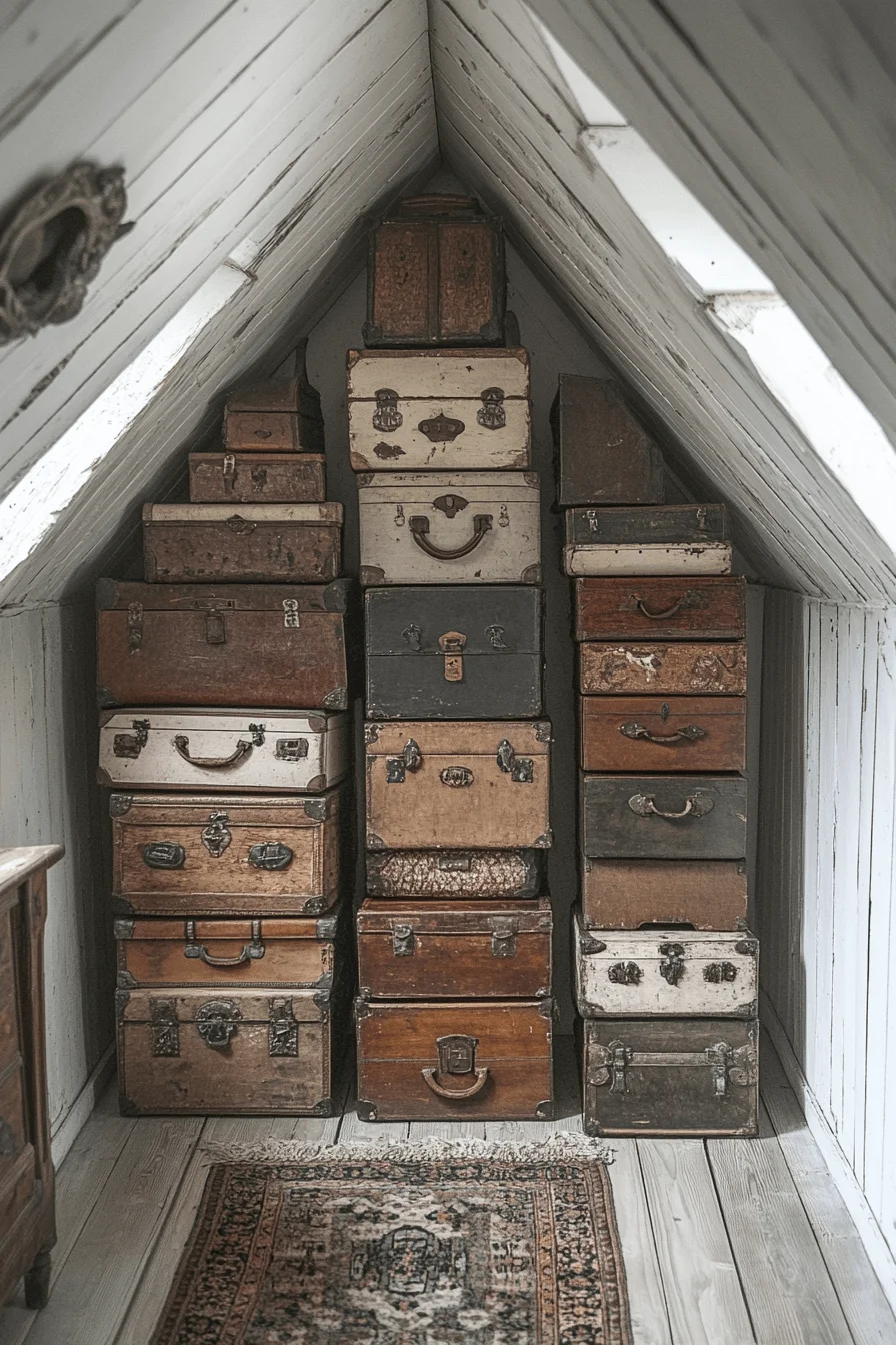 Antique farmhouse attic
