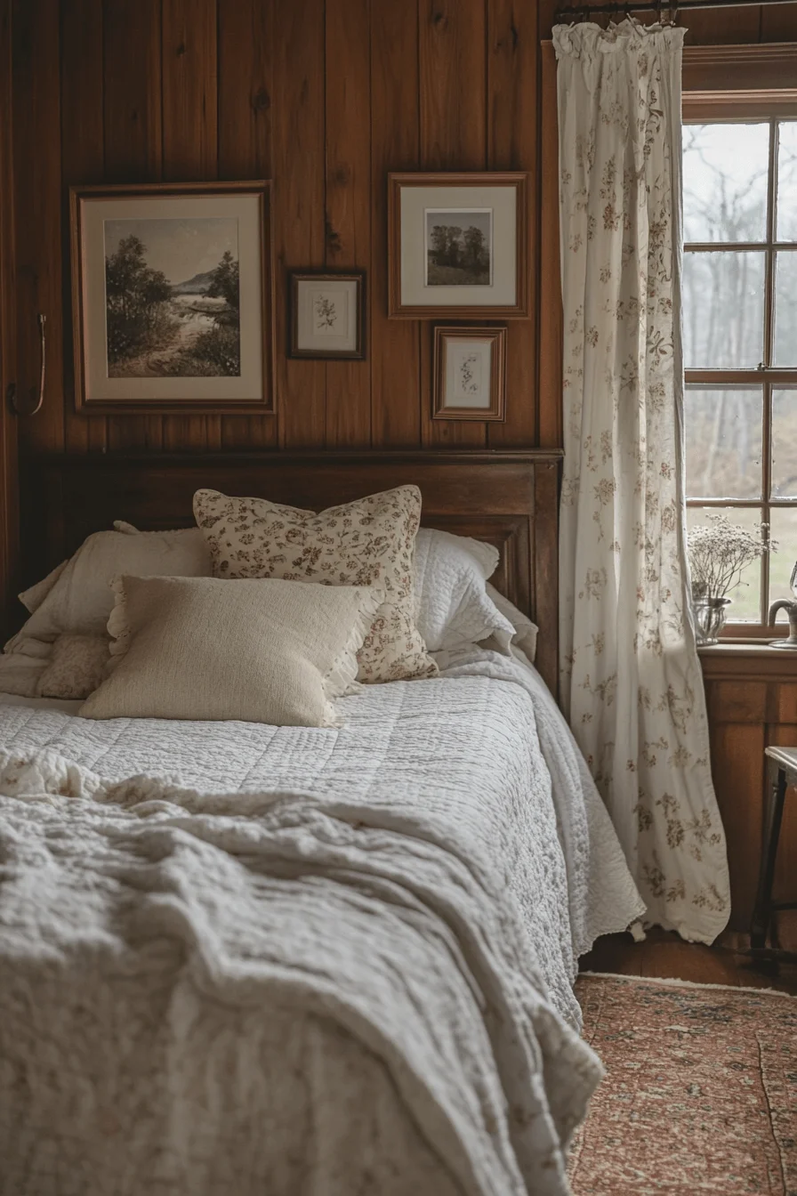 Antique farmhouse guest room