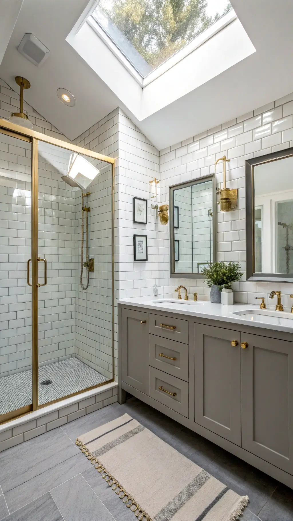 Gold bathroom accessories