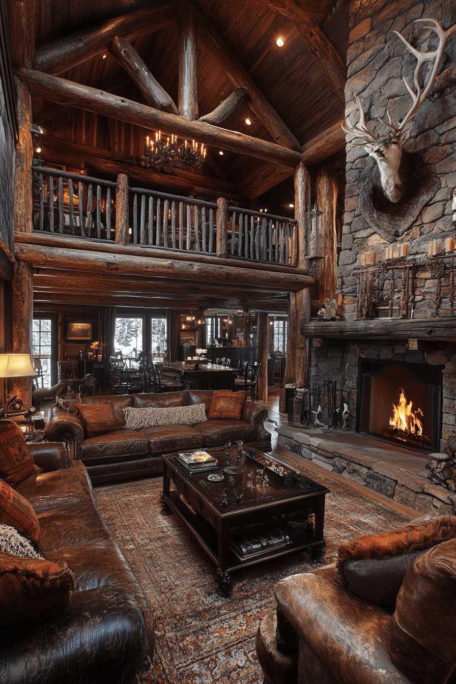 Luxury Wilderness Cabin Interior