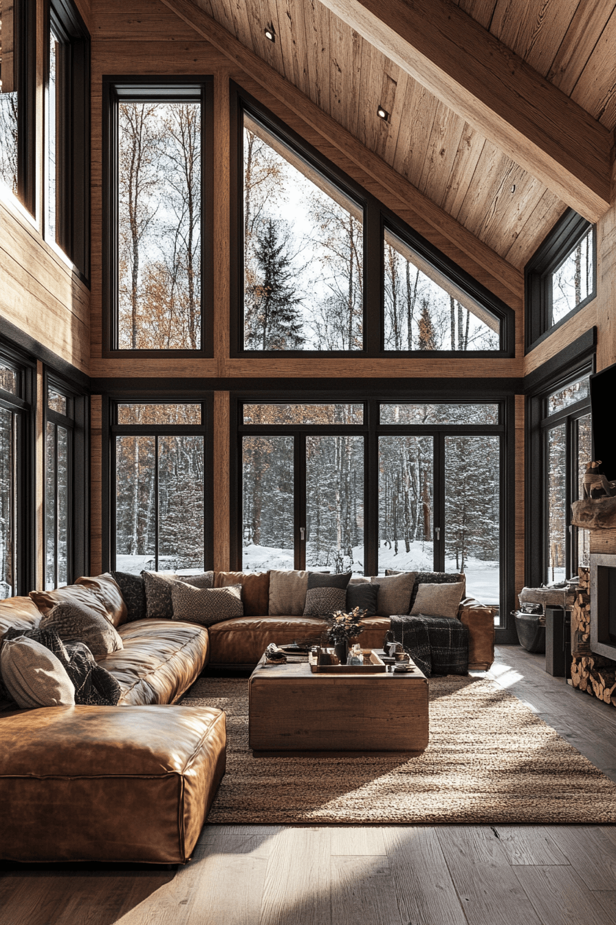 Modern Hunter's Cabin Interior