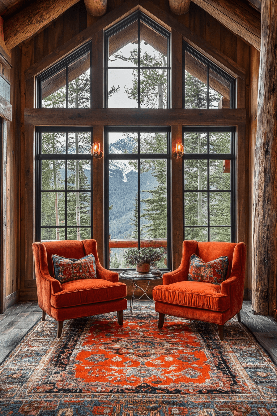 Upscale Mountain Cabin Interior