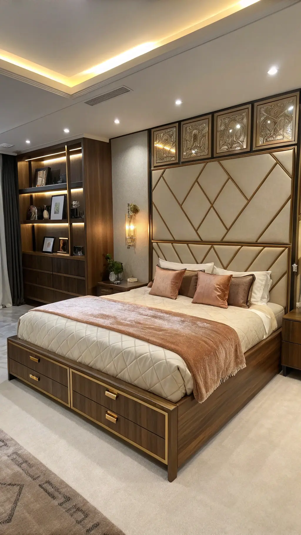 Sloane mid-century modern storage bed